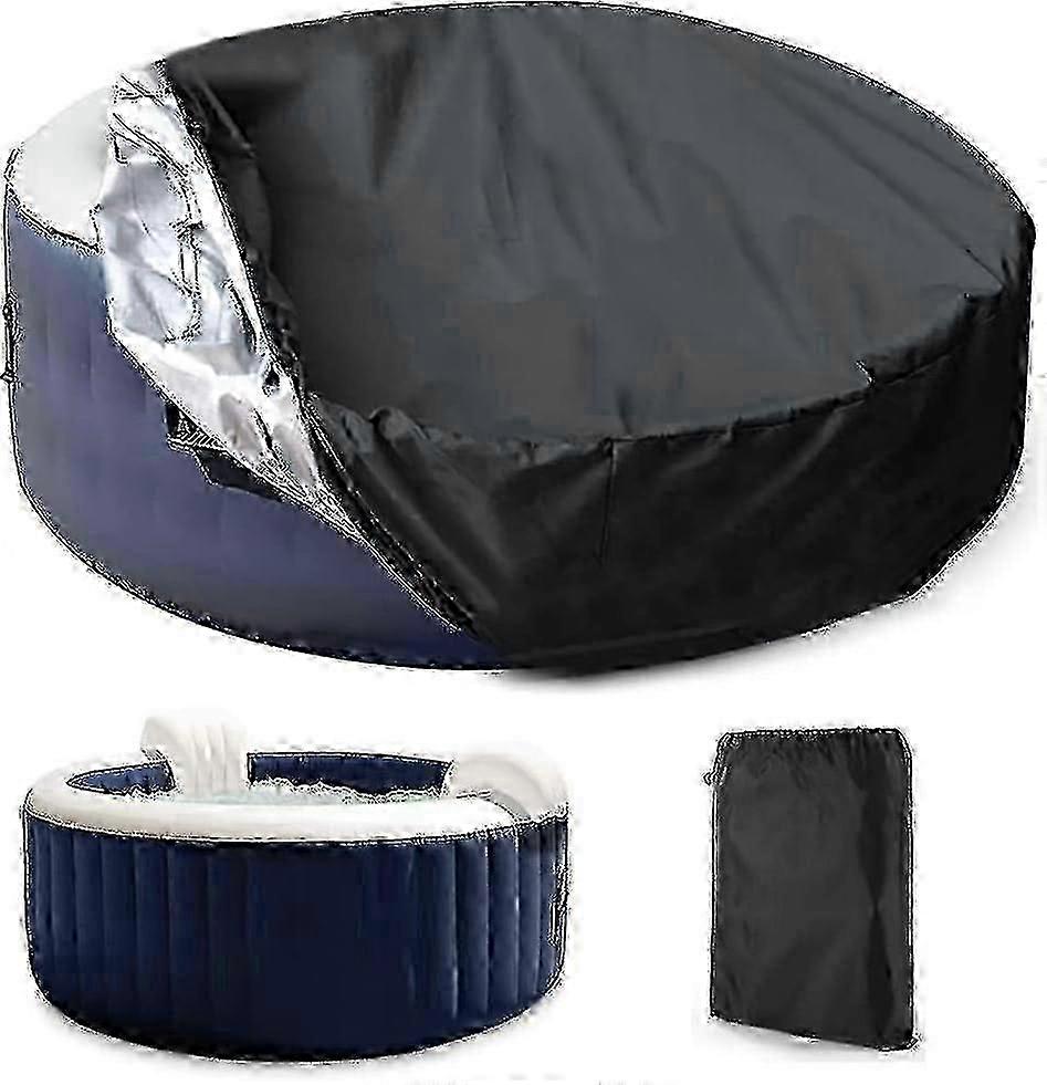 Bubbelpoolskydd Runt Utomhus Vattentätt Polyester Utomhus Spaskydd För Badkar/Bubbelbad Meddelande Spa Utomhus Bärbart