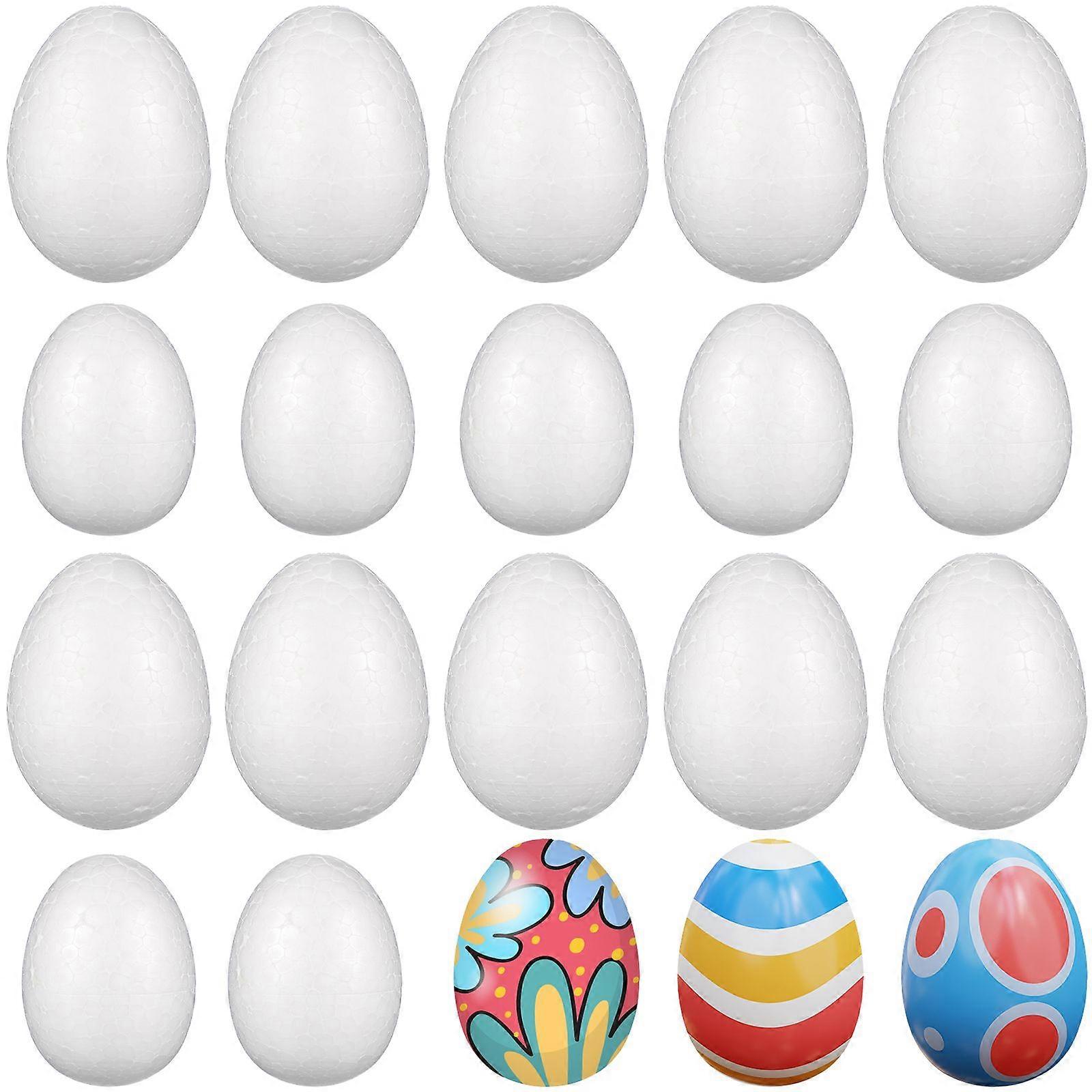 40 Pcs Foam Eggs Foam Easter Eggs Blank Eggs Halloween Craft Foam Eggs Unfinished Easter Egg Ornament