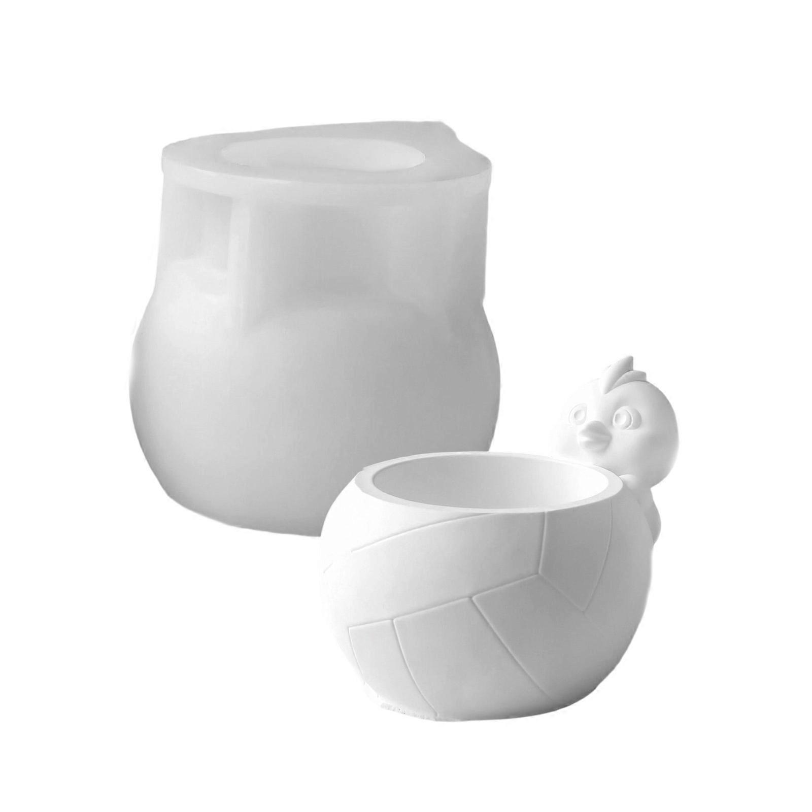 Flexible Silicone Animal Planter Mould Accessory With Resin Concrete Home Projects Multicolor