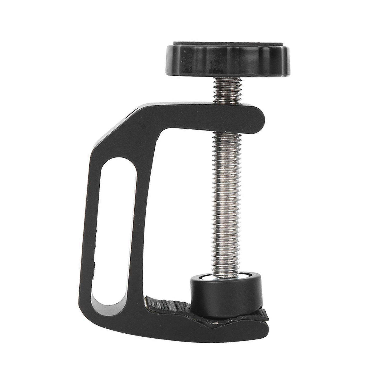 Aluminium Alloy Black C Clamp Mount Fixed Desktop Bracket for Flashlight Camera Tripod Photography