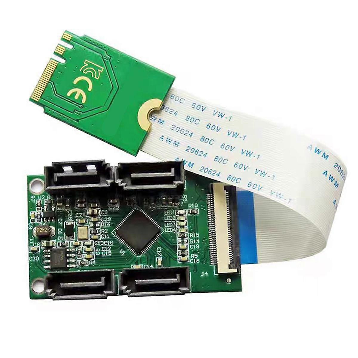1PCS ASM1064 M.2 WiFi to 4 3.0 Adapter Extension Cables Connector