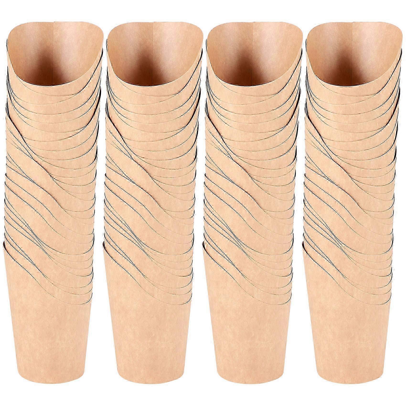 100Pcs Disposal Take-Out Party Dessert Supplies Paper Cups Holder