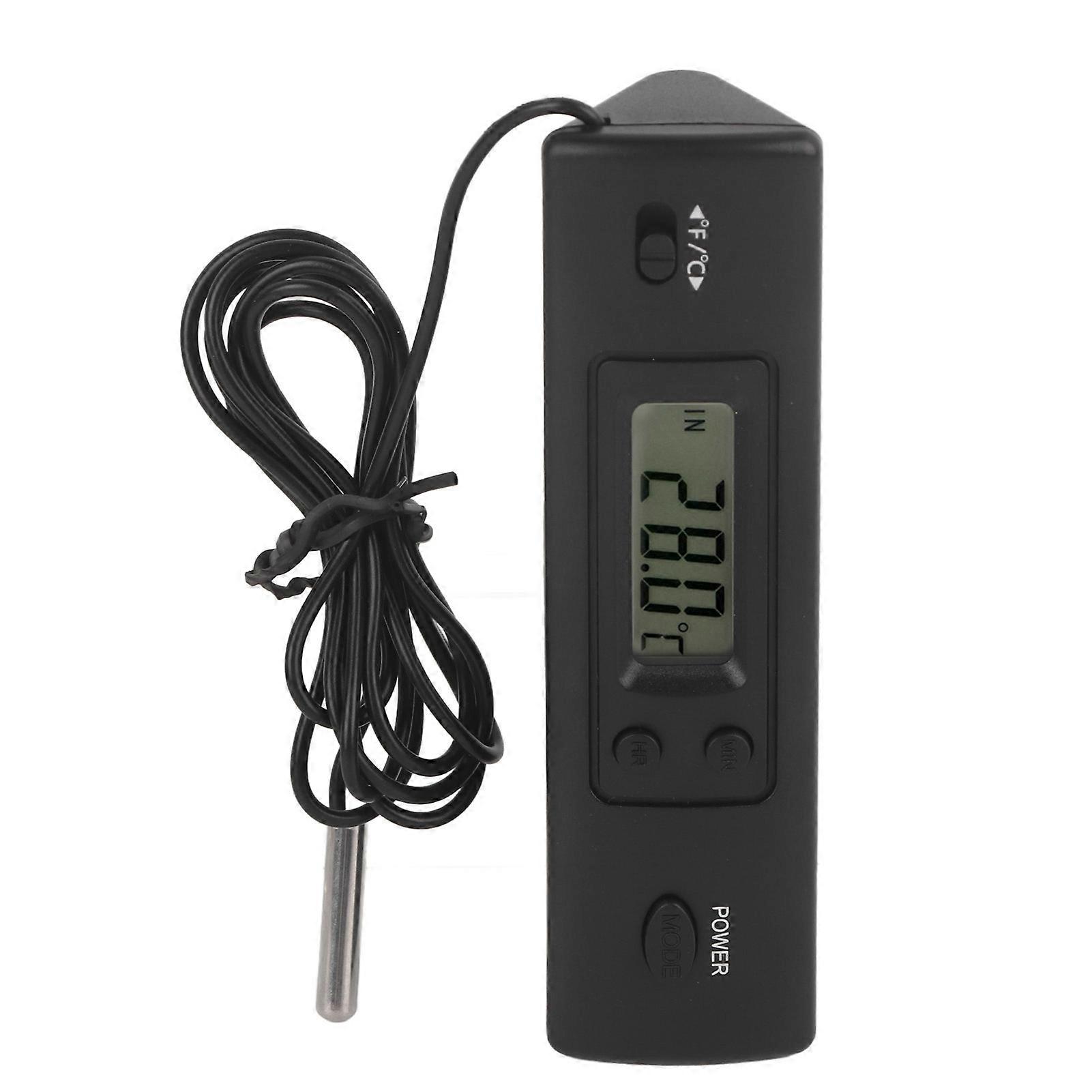Electronic LCD Digital Thermometer Thermometer Probe Sensor Wired for Refrigerator