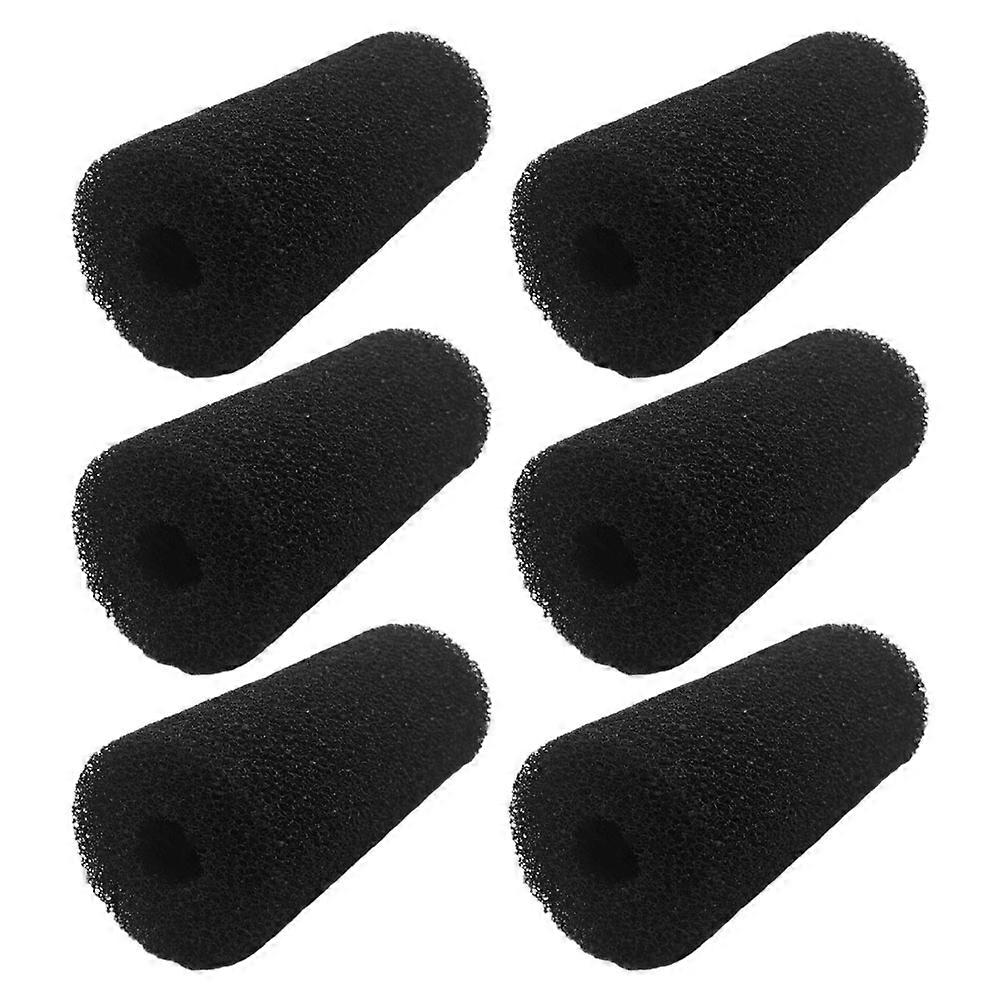 Sponge Filter For Fish Tank 6Pcs Rectangular Designed For Aquarium Maintenance Black Inlet Protection Preventing Fish And Shrimp Safety