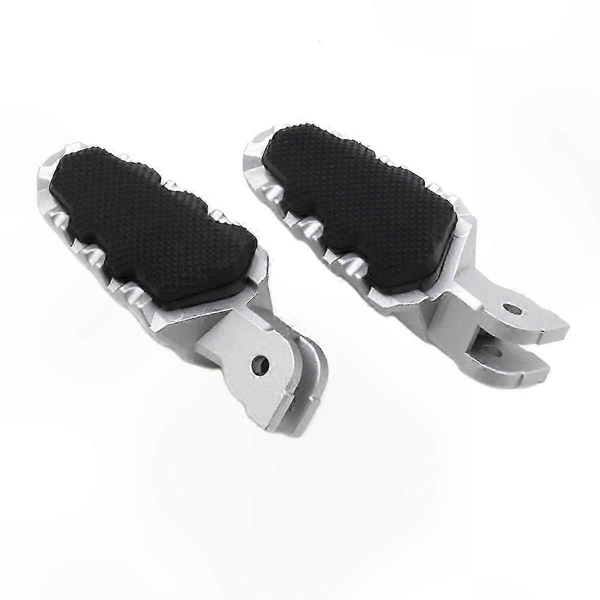 Silver Motorcycle Footrests Compatible with Models