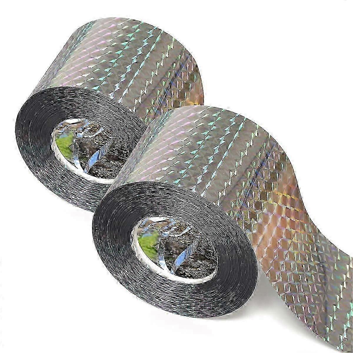 Bird Repellent Tape (200m) Reflective Tape, Outdoor Bird Repellent, Double-Sided Flashing Bird Repe