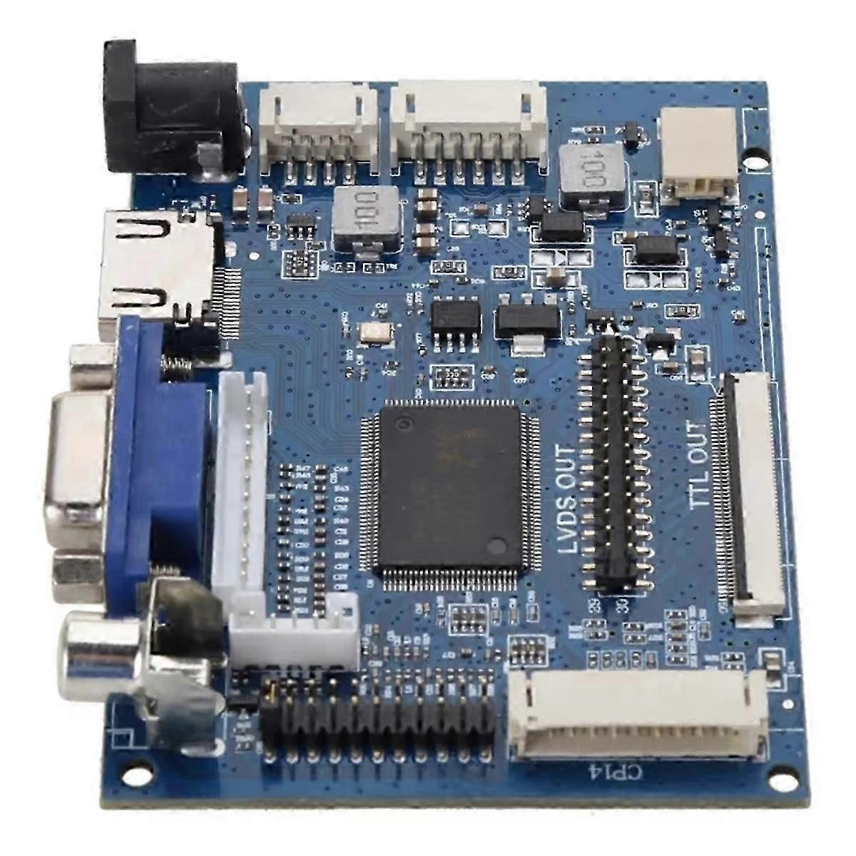 PCB800099 LCD Screen Car GPS Display LCD Driver Board -Compatible VGA AV to TTL RGB LVDS