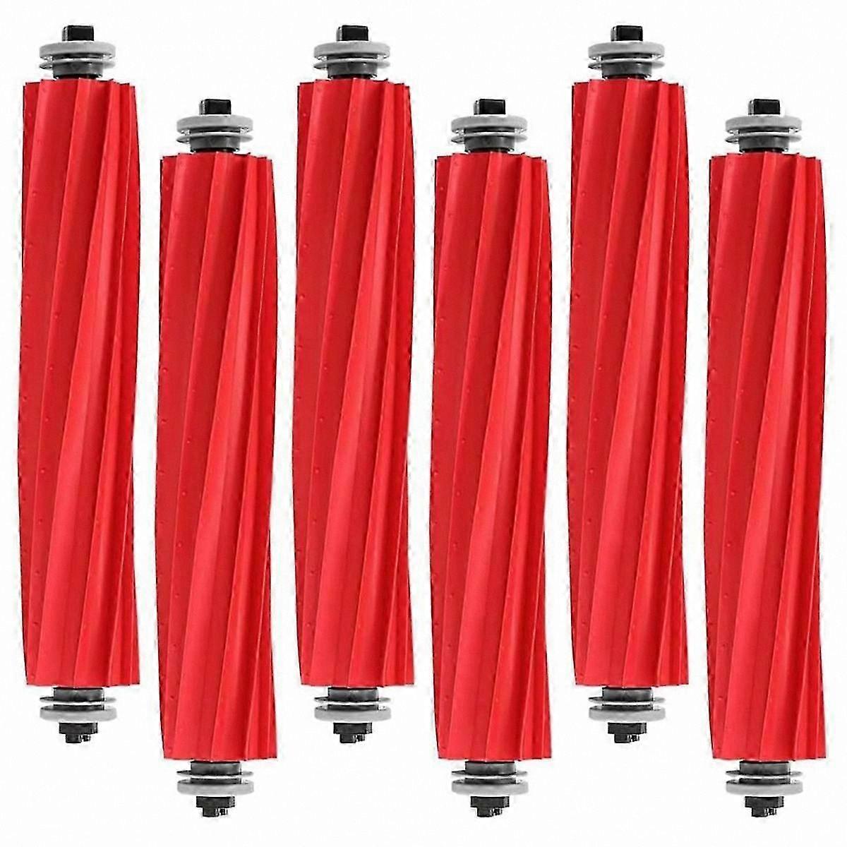 6-Pack Rubber Brushes Compatible with Multiple Series Vacuum Cleaners, Replacement Parts for S7, 35A Models