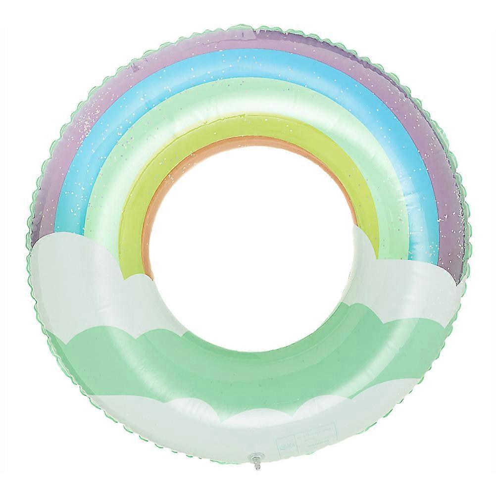 Cloud Pattern Swim Ring for Outdoor Use Pool Inflatable Swim Ring