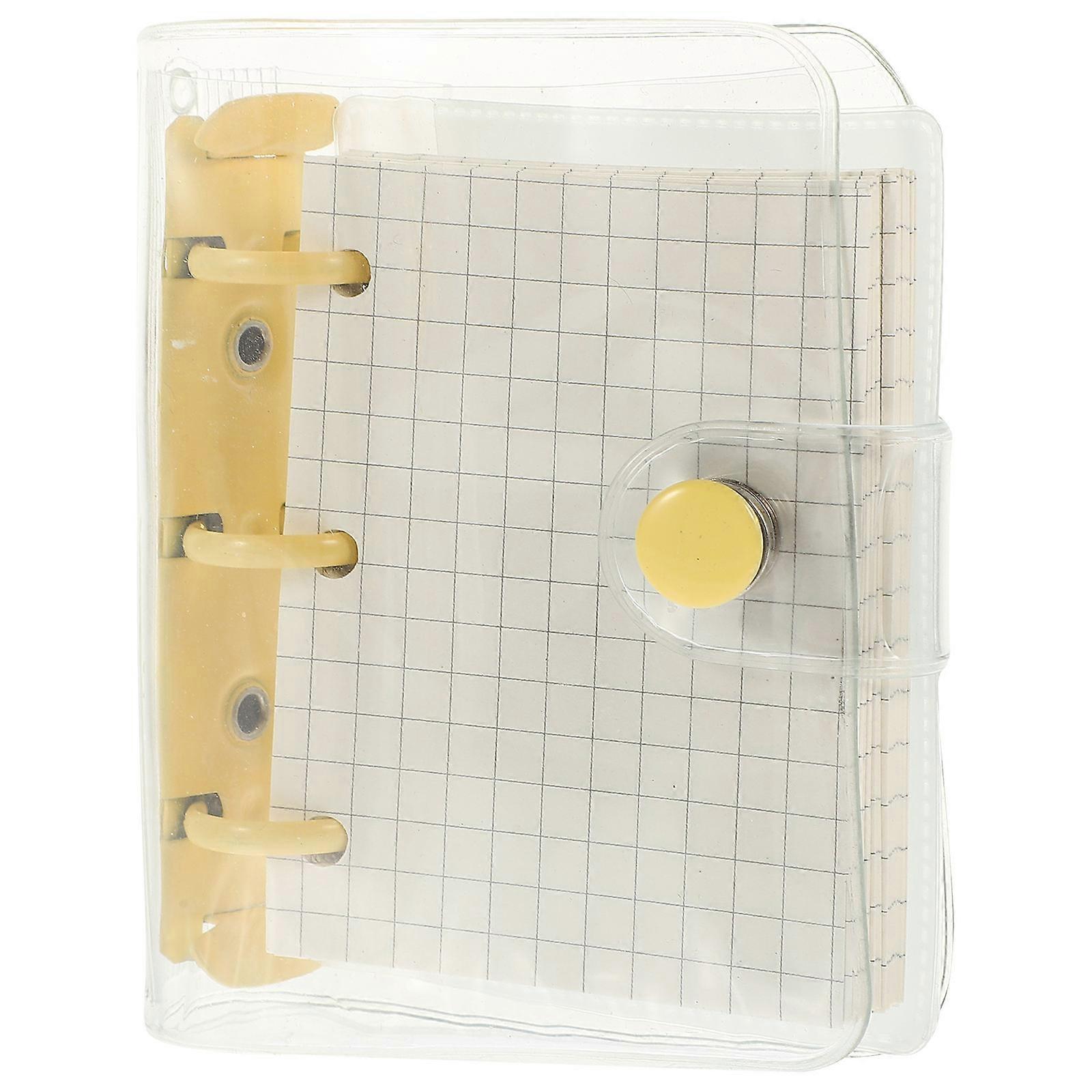 Creative Notebook Small Notepad for Writing Use 4Pcs Yellow Cover Notepad
