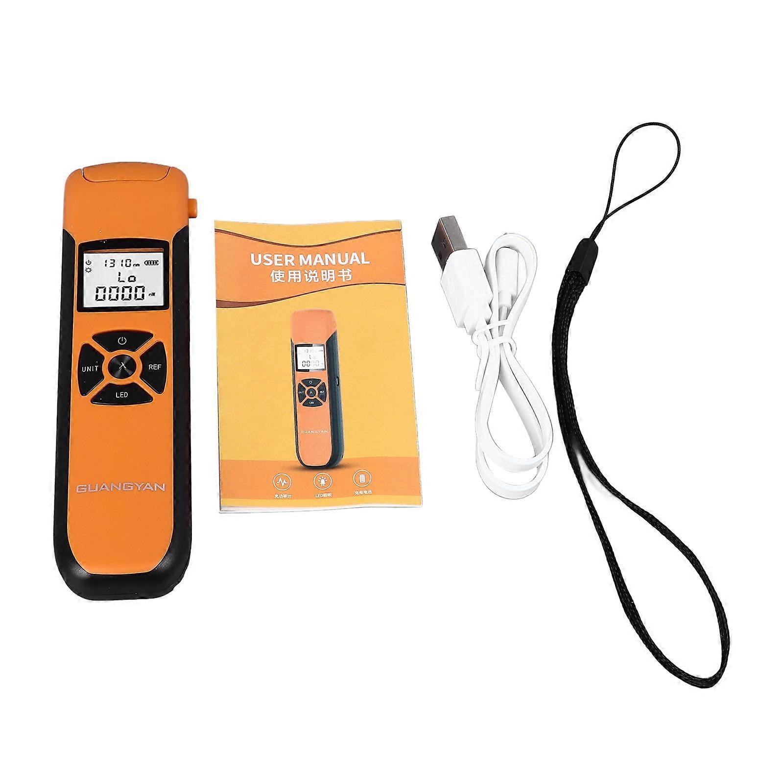 Optical Power Meter High Accuracy Ultra Long Standby Portable with LED Flashlight for Testing Communication
