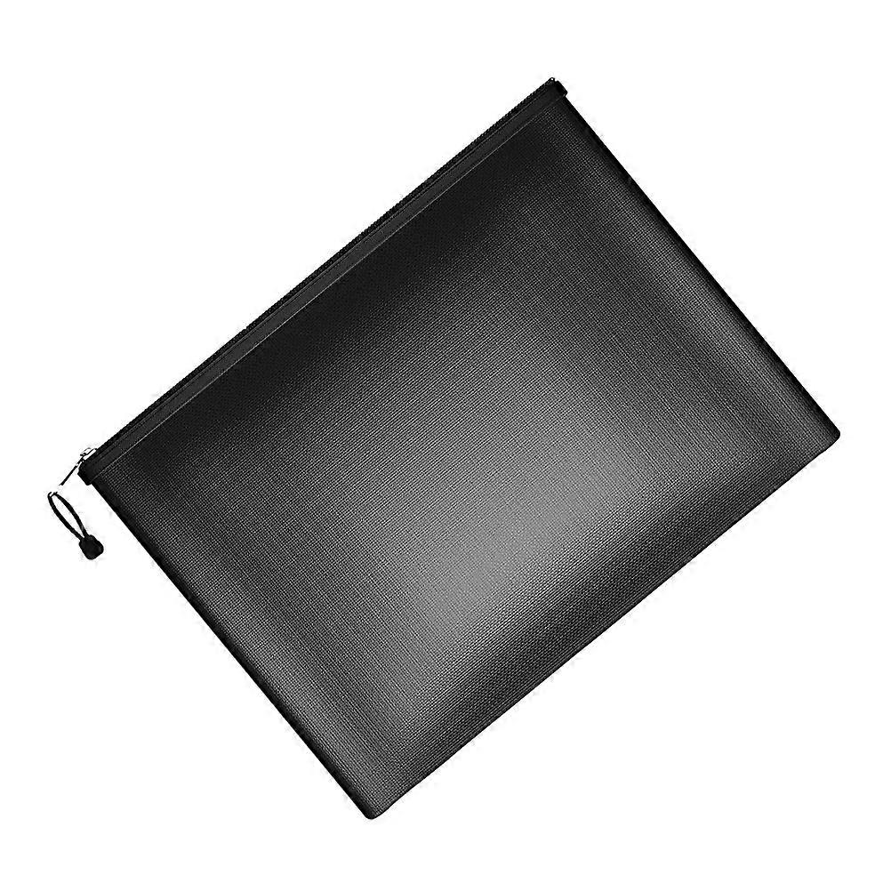 Waterproof Fireproof Document Holder for Storage Use Black