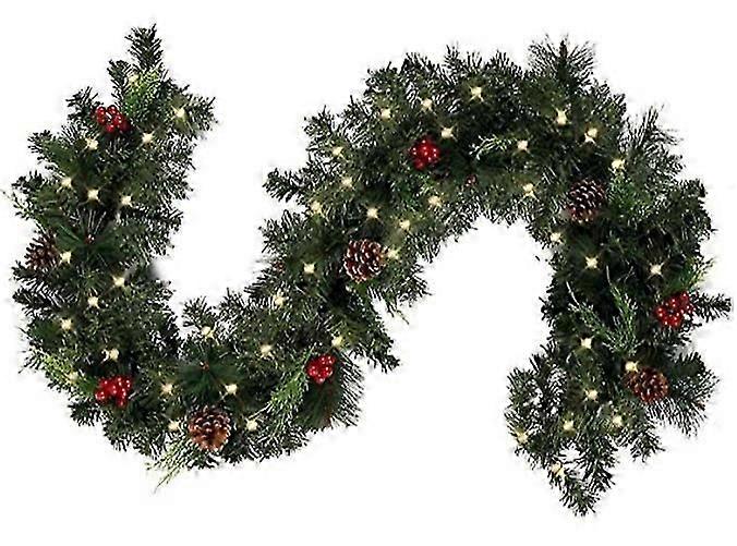 Christmas Branches with Light DIY Wreath Decoration for New Year Xmas