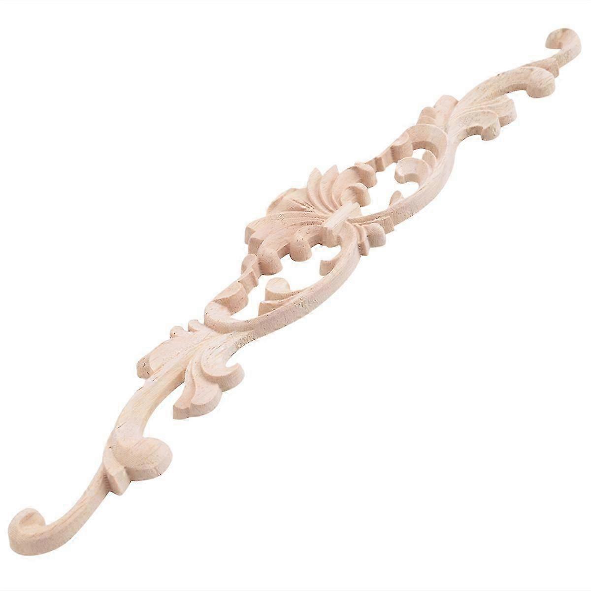 4Pcs Wooden Carved Onlay Appliques for Home Door Cabinet Decoration