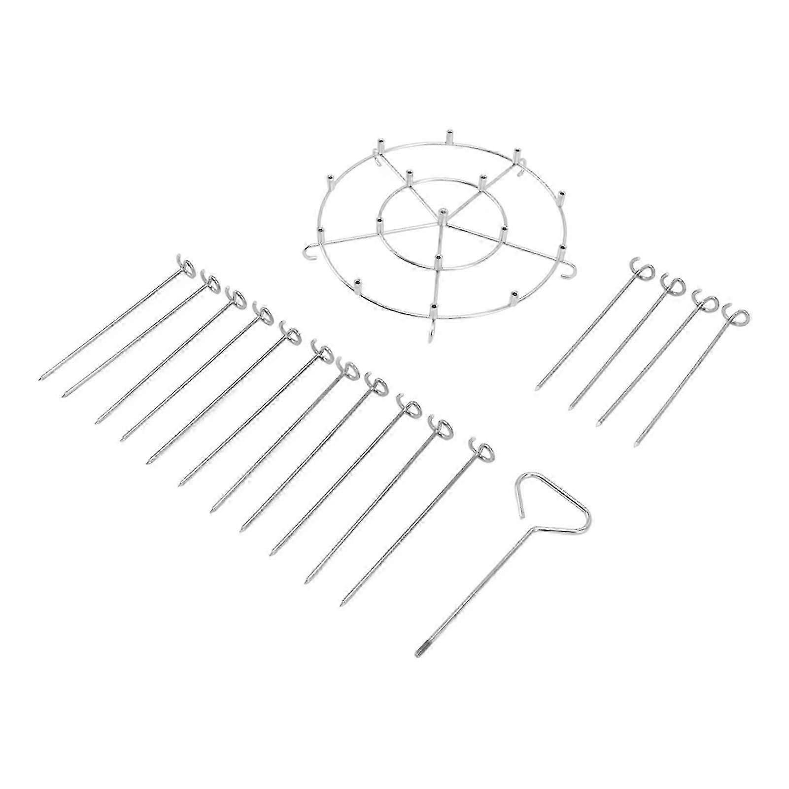 Reusable Stainless Steel Skewers For Effortless Roasting, Easy Clean Skewer Basket For Versatile Cooking Experiences, Perfect For Air Fryer And Bbq
