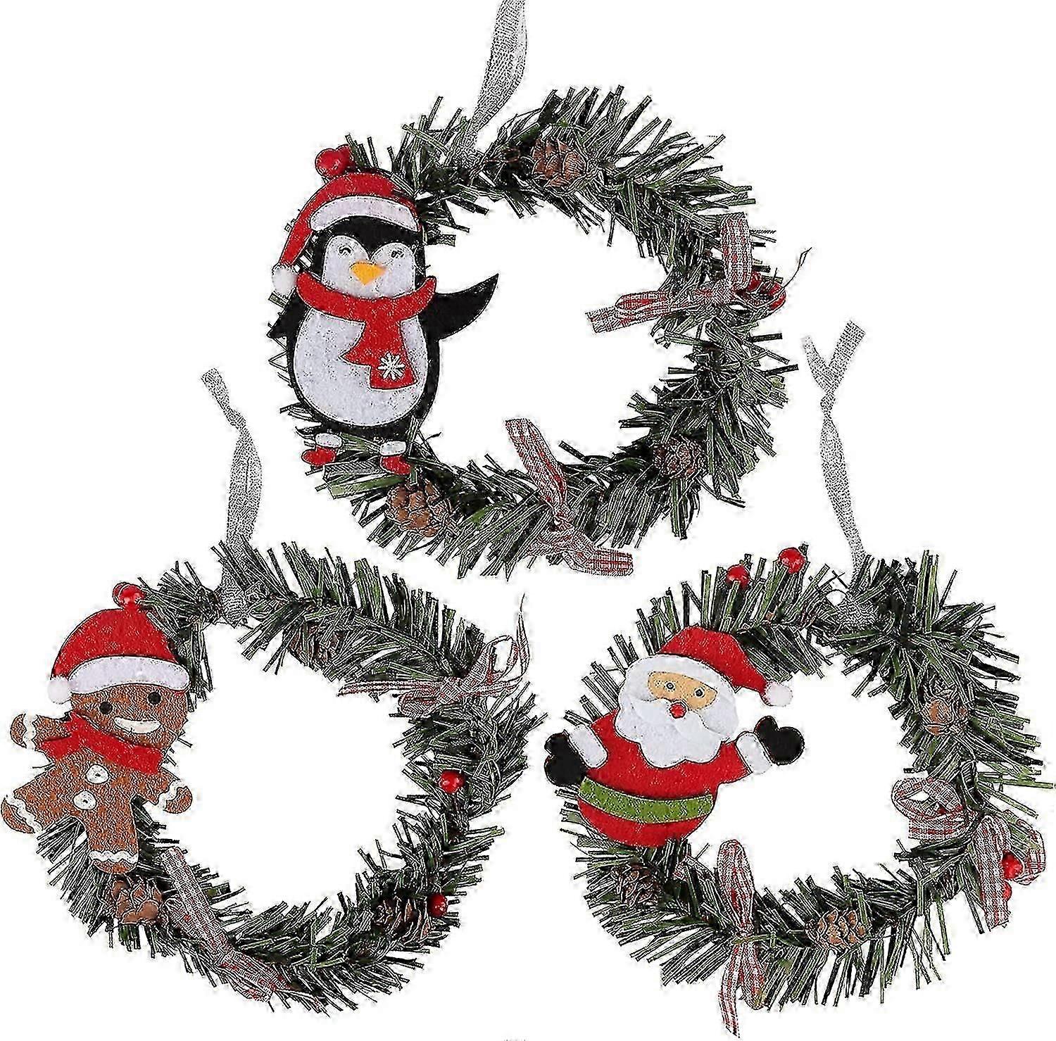 Artificial Christmas Wreath Door Christmas Tree Ornament Christmas Decorative Wreath