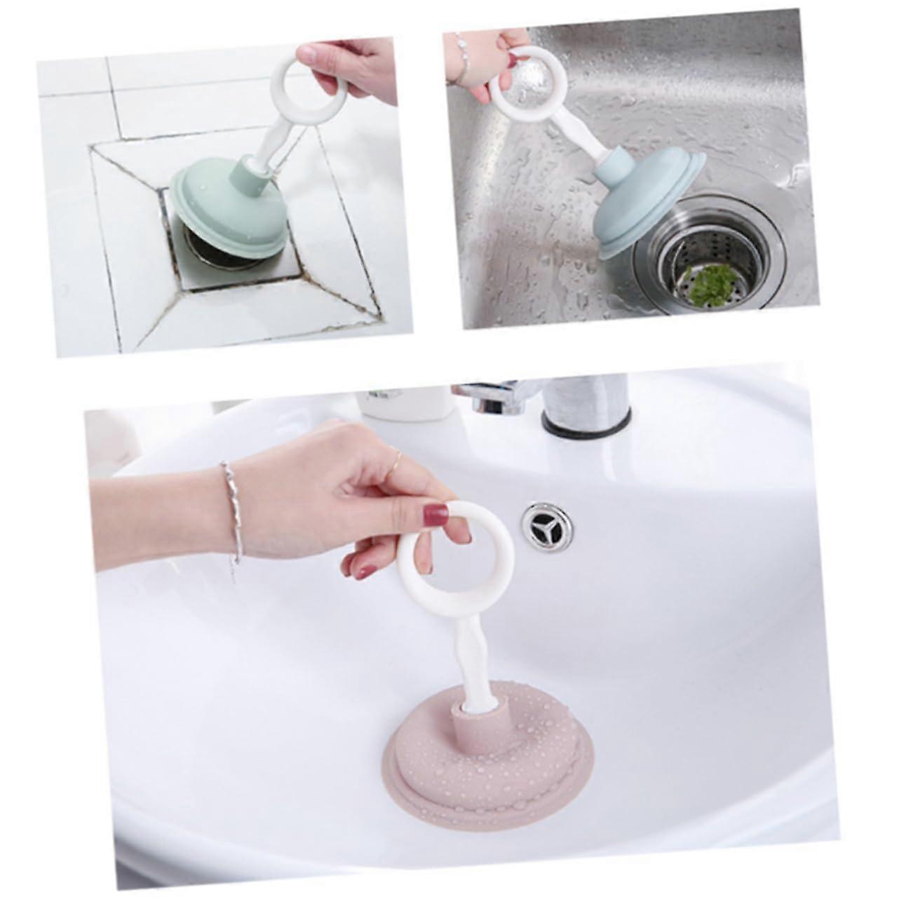 Drain Cleaner Bathroom Kitchen Suction Tool For Toilet Blockage Size 1 Blue