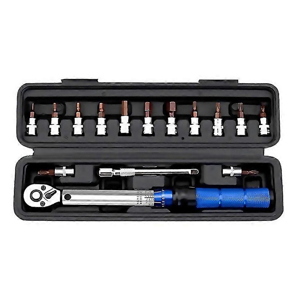 For 16piece Torque Wrench Hexagon Bidirectional Adjustable 14inch