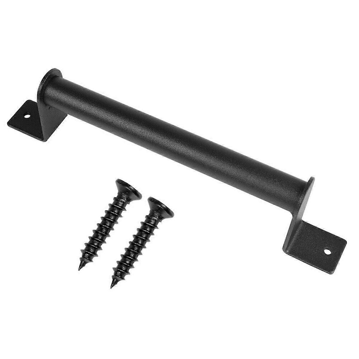 WSYW Iron Sliding Barn Door Handle Rustic Pull Flush Gate Garage Hardware with Screws Style 2