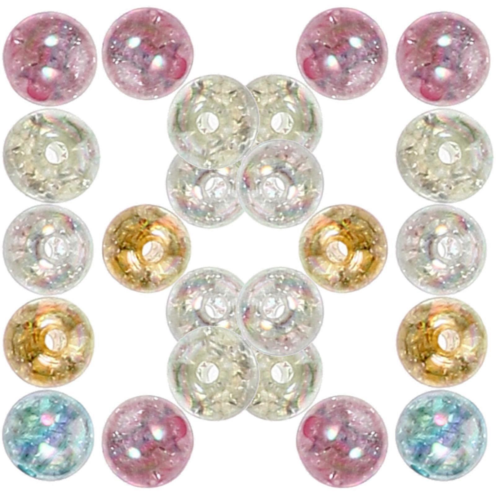 Multi-Function Acrylic Beads Decorative Loose Beads for DIY 600 Pieces