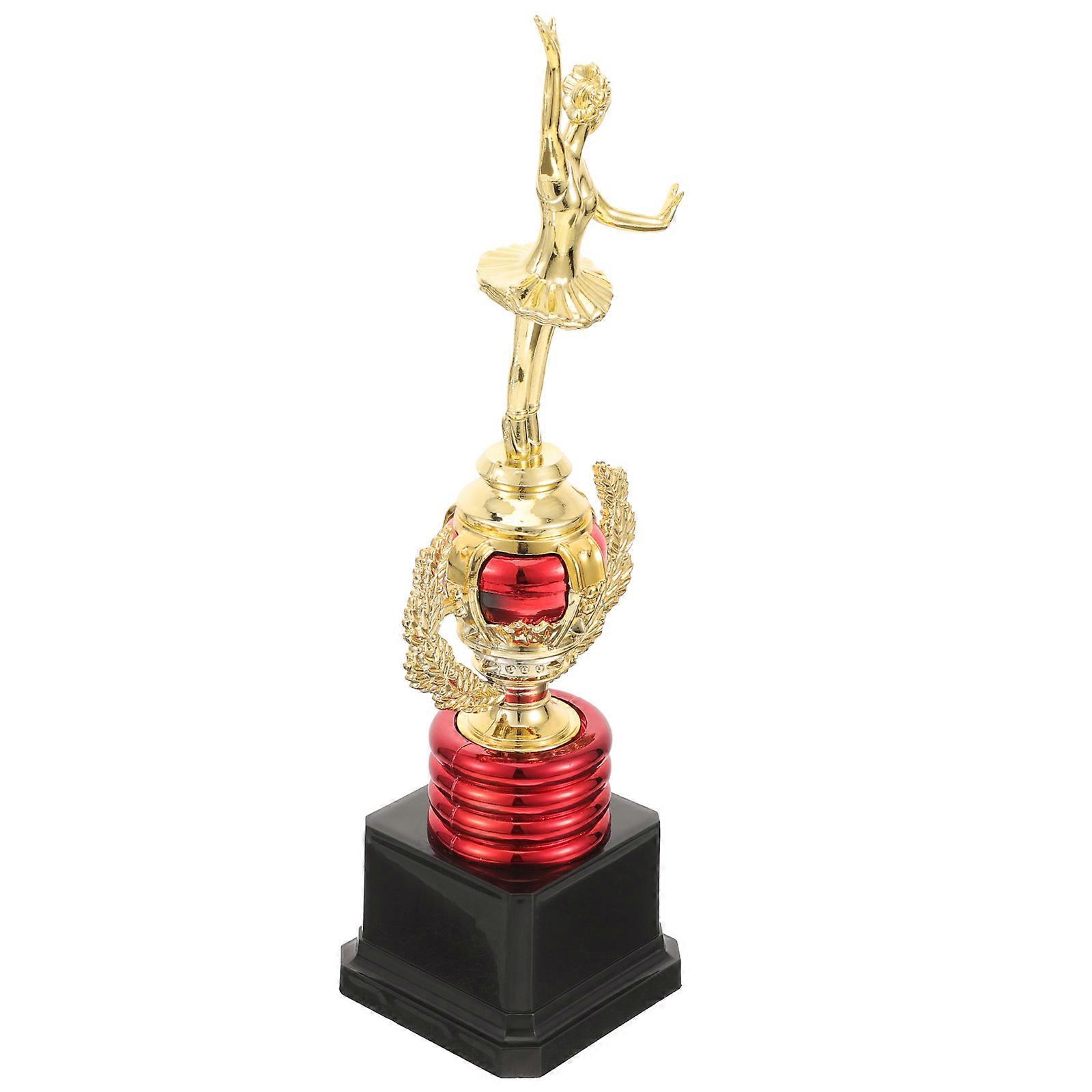3Pcs Ballet Dance Trophy Plastic Trophy for Children Party Use