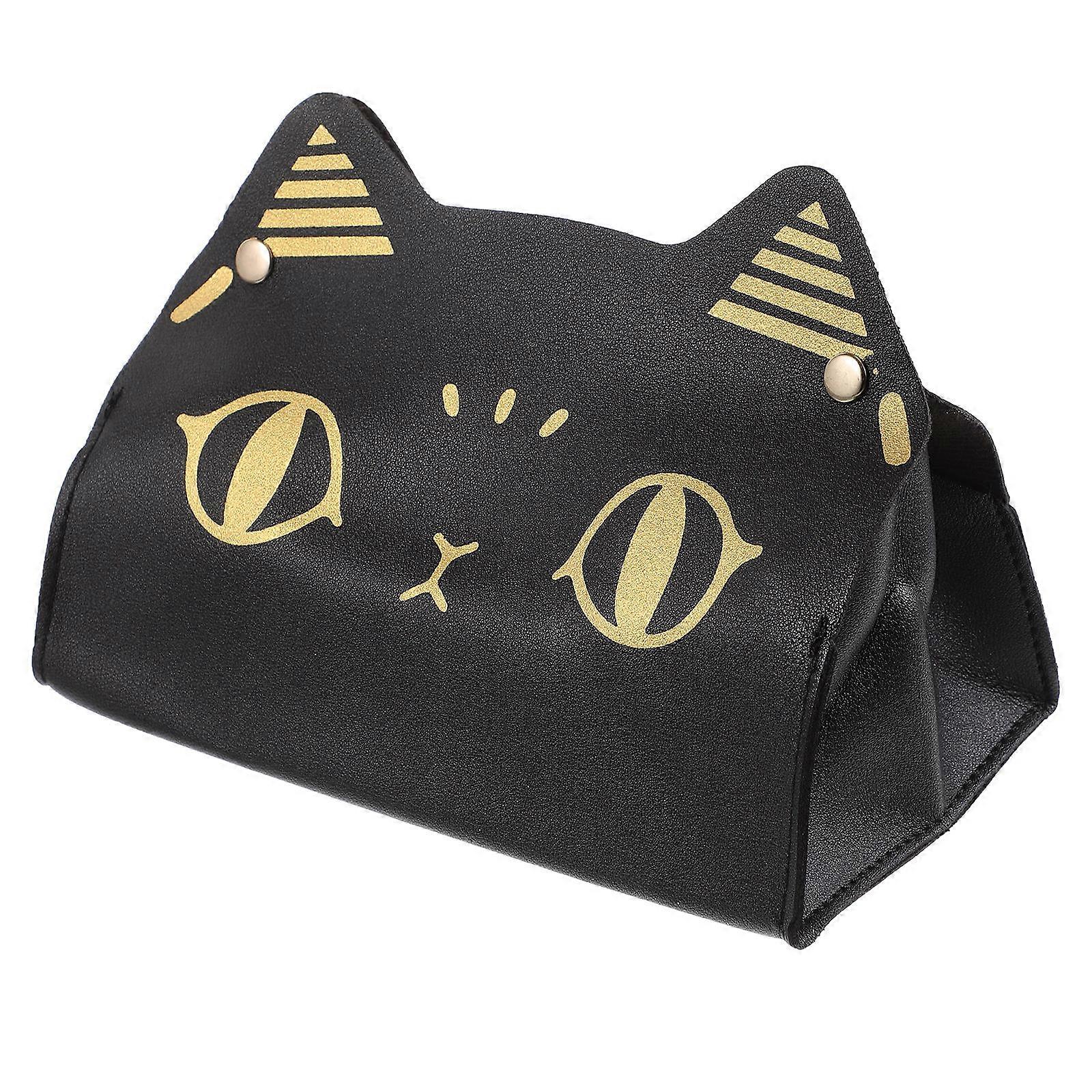 Napkin Tissue Box Dispenser for Storage Use 3Pcs Black