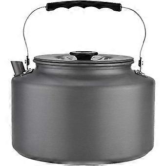 2L Camping Whistling Kettle Aluminum Kettle Induction Teapot Tea Kettle Outdoor Tea Kettle with Heat Resistant Handle BBQ Cookware Fishing