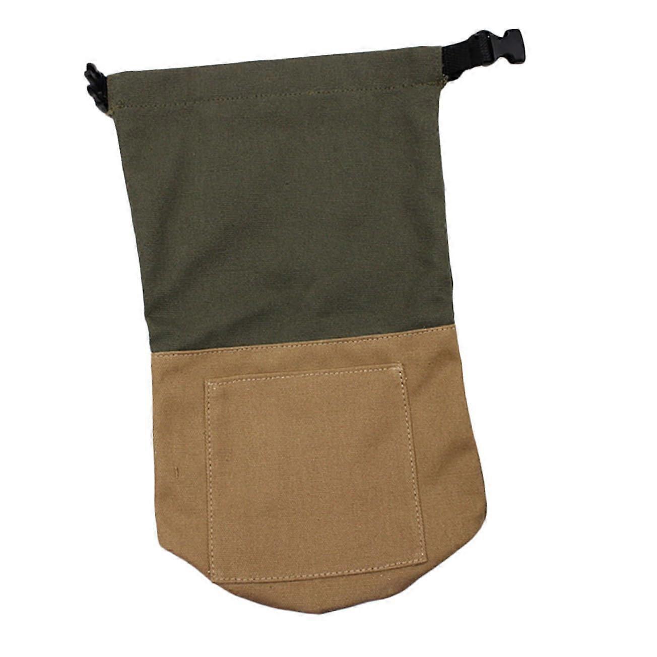 Vintage Style Oil Lantern Storage Bag Canvas Tote For Outdoor Camping Dustproof Kerosene Lamp Organizer Green Brown
