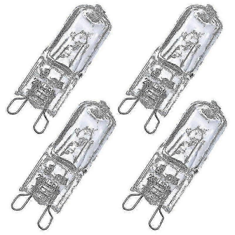 Set of 4 G9 Halogen Oven Bulbs 25W, Compatible with Halogen Ovens for Bright and Efficient Lighting