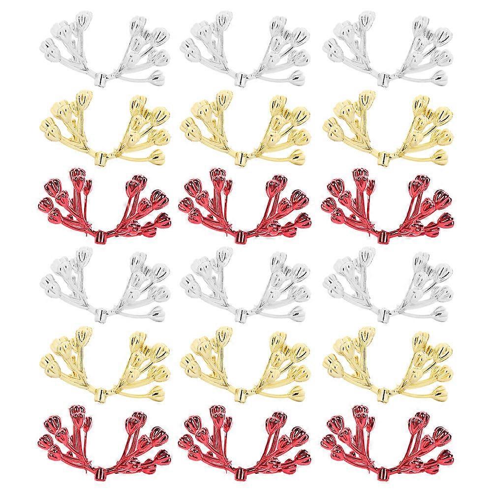 Fake Berry Dining Table Xmas Tree Decors for Decor 27Pcs DIY Set
