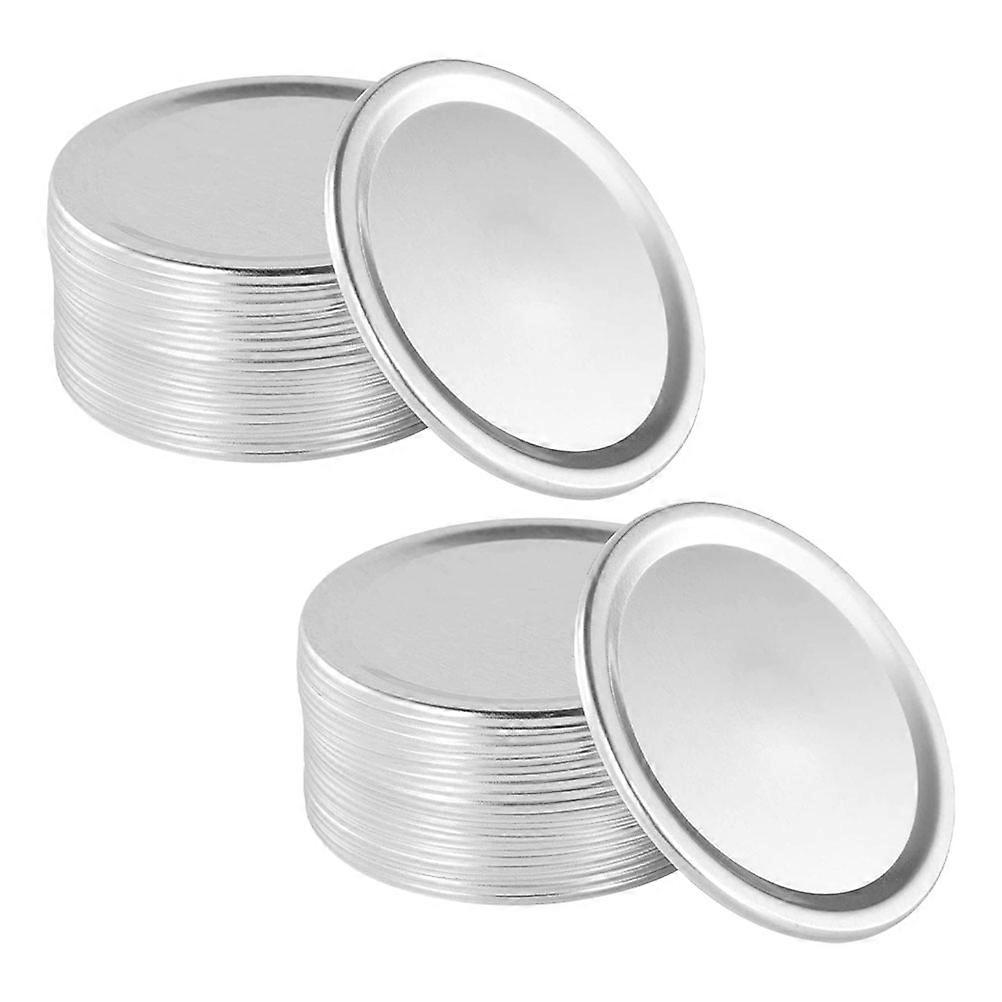 Canning Lid 30Pcs Leak-Proof Silver Wide Mouth Canning Lids For Food Storage And Preserving
