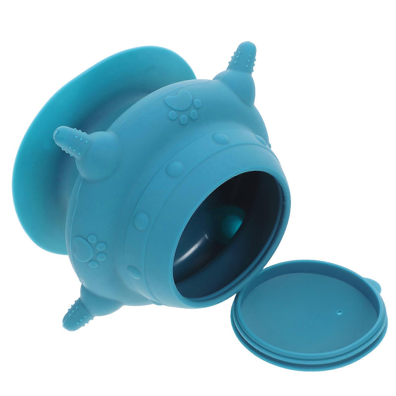 Nursing Station Silicone Bowl 2Pcs For Kittens And Puppies Pet Feeding Equipment Sky-Blue