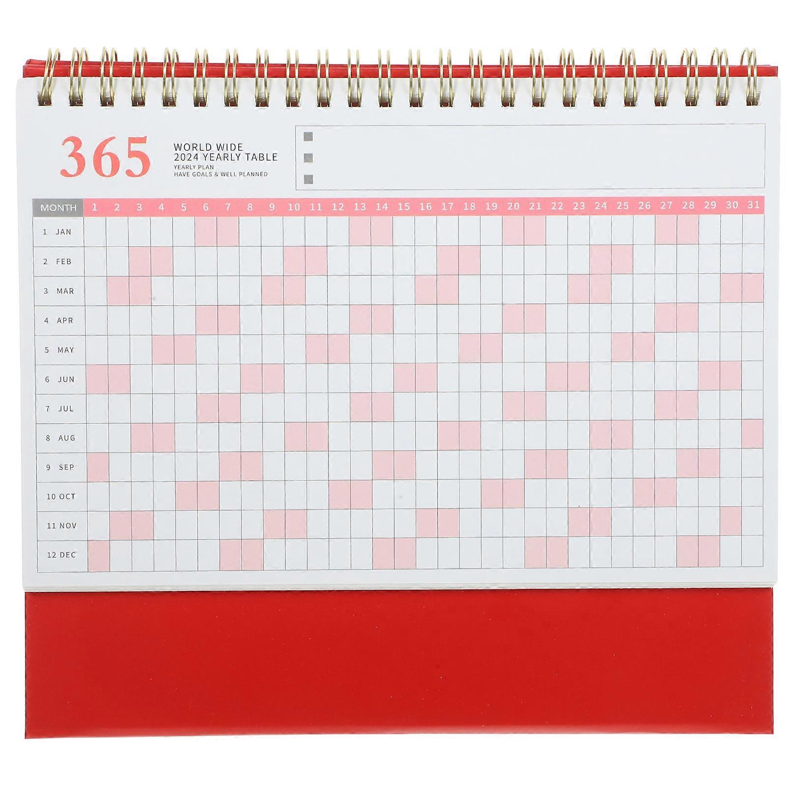 Delicate Standing Desk Calendar for Office Use Household Desk Calendar