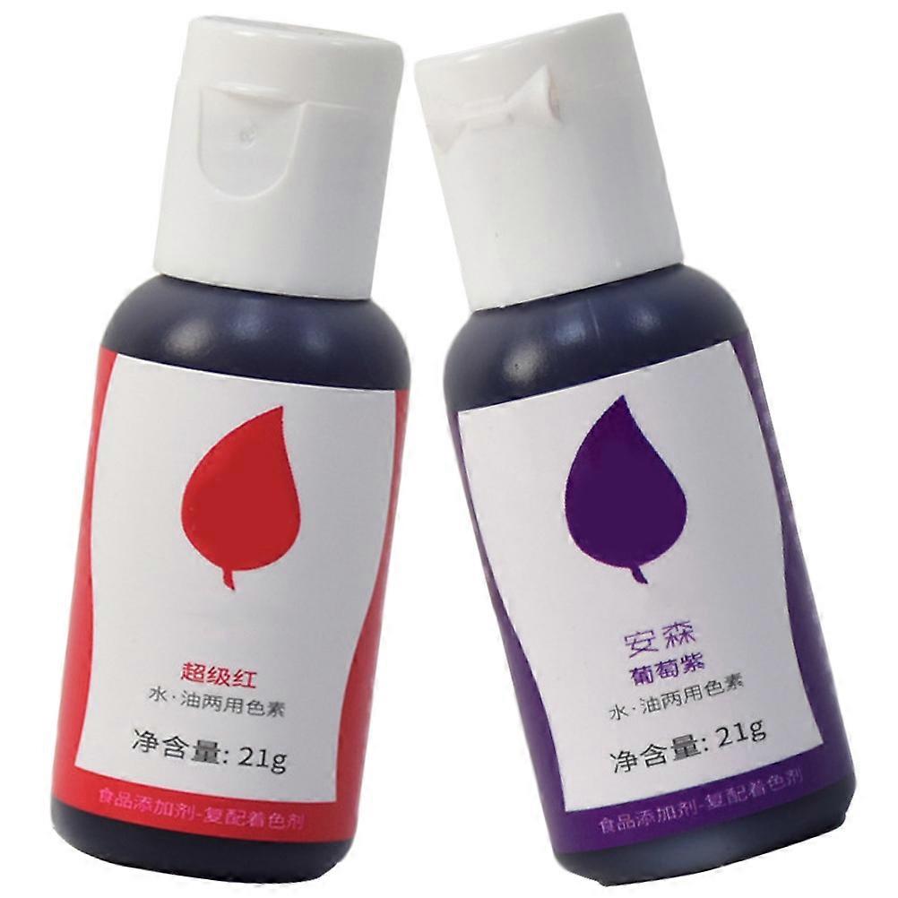 Compact Fondant Coloring Bottled Food Coloring for DIY Use 3Pcs