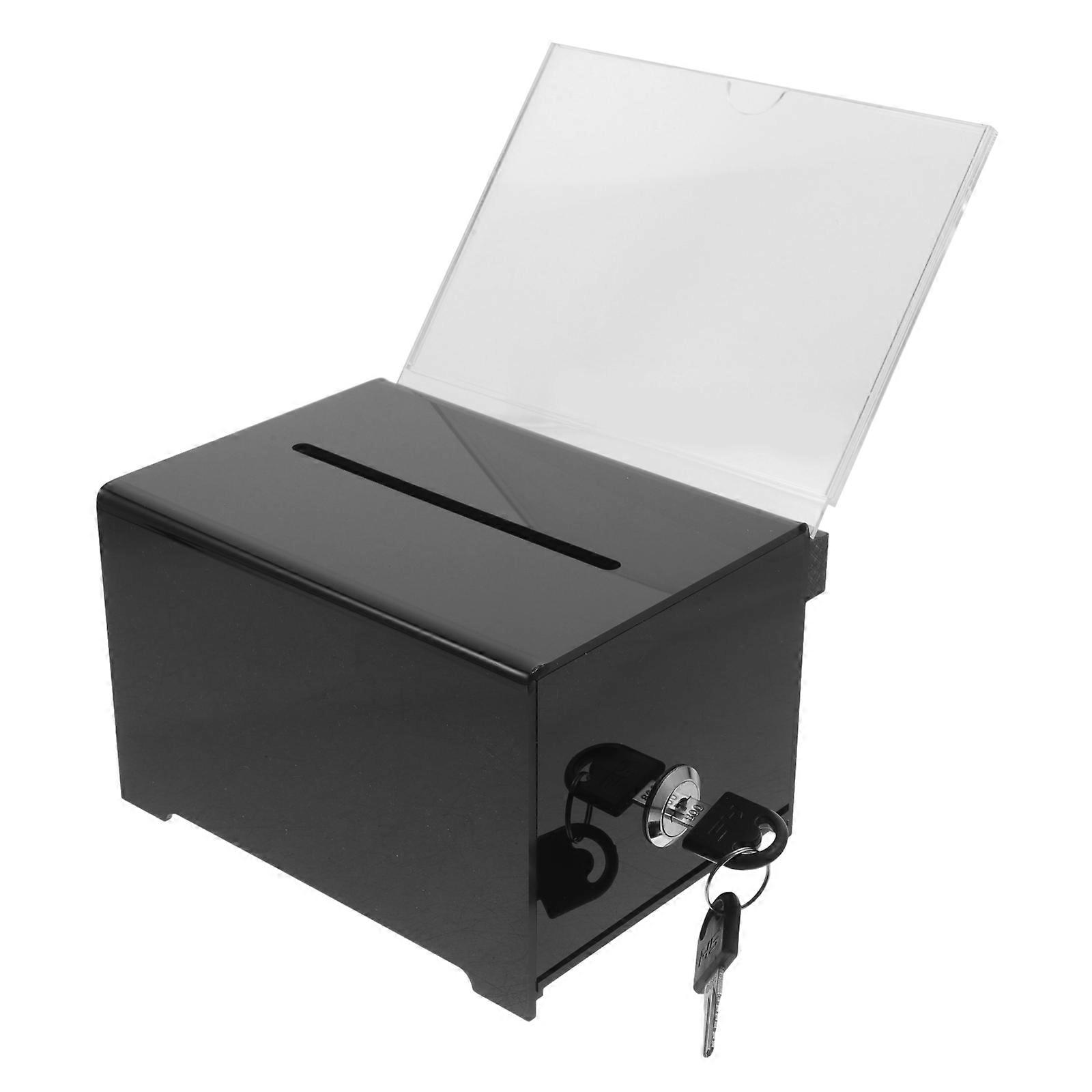 Suggestion Box Donation Box 2Pcs For Customer Feedback Featuring Removable Top In 16.00X11.50X10.00CM Size