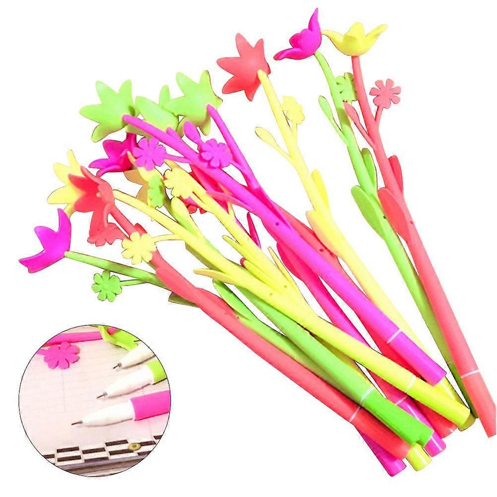 Flower Gel Pen 3Pcs 12-Count Novelty Design for Everyday Writing