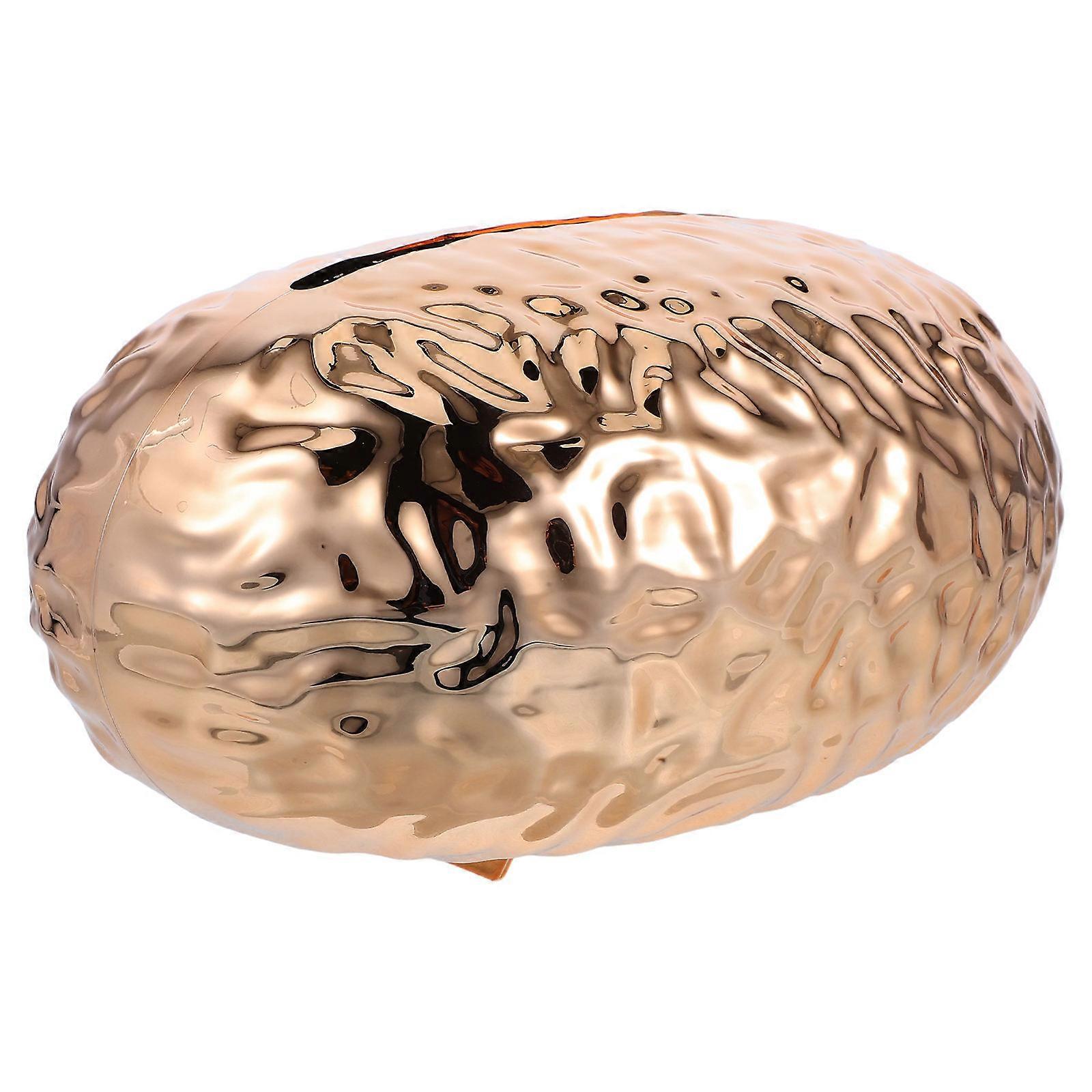 Plastic Tissue Box Holder for Car Use 4Pcs Creative Golden Egg-Shaped Organizer