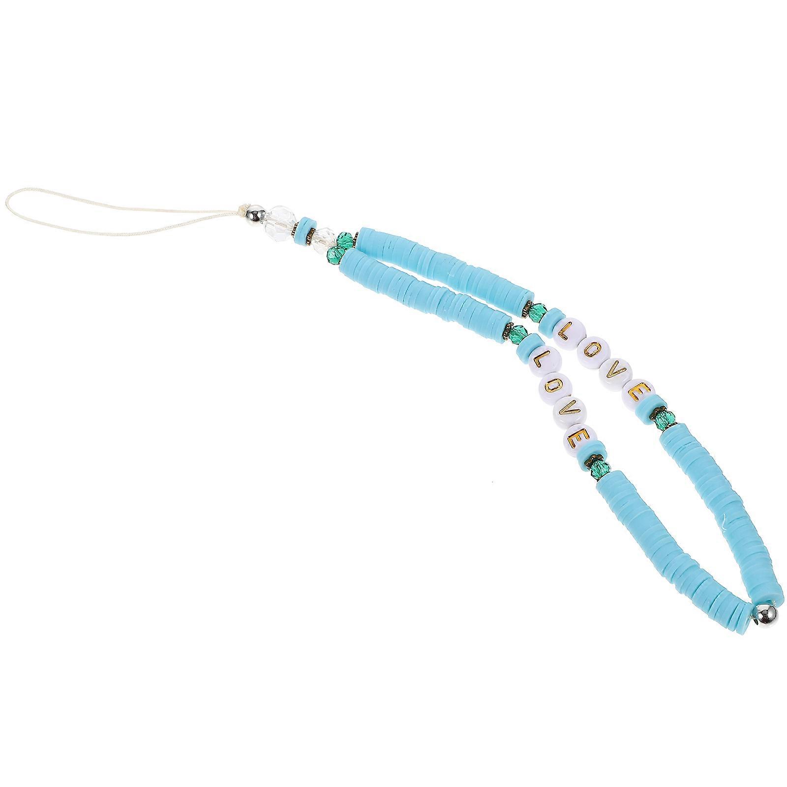 Phone Chain Beaded Mobile Phone Charm Strap for Decoration 4Pcs