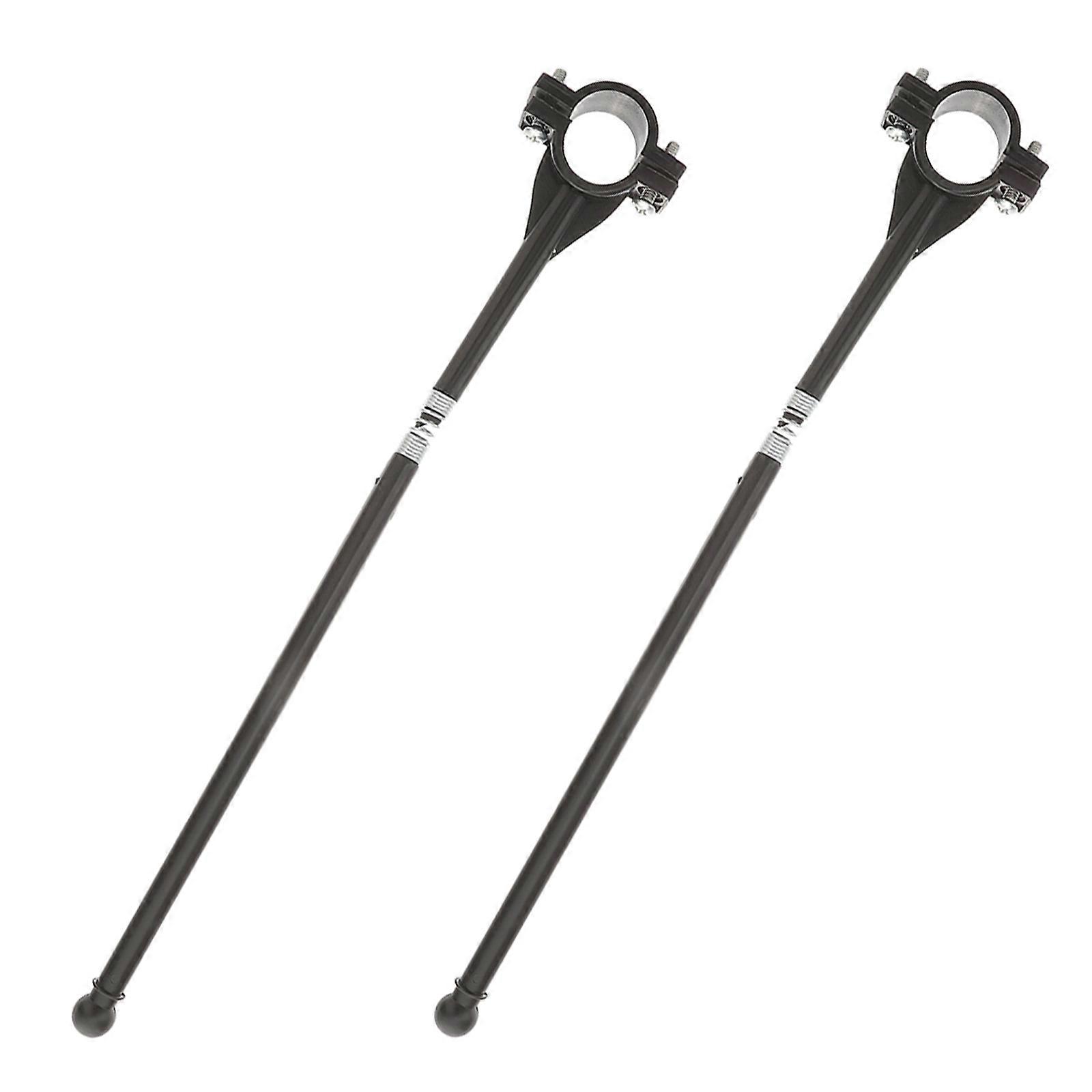 Bike Handlebar Flagpoles Black Display Flagpole for 18Pcs Outside Mounts