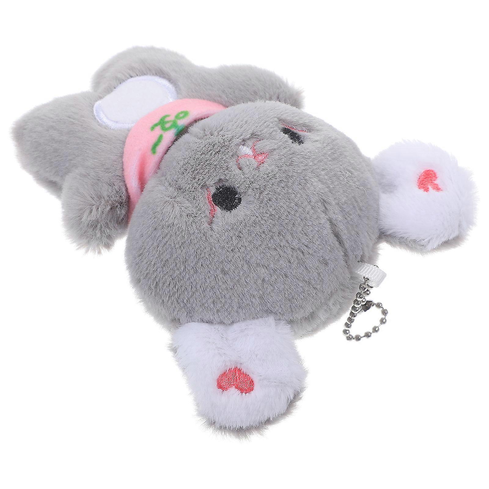 Animal Pendant for Decoration with 2Pcs Plush Stuffed Toy Keychain