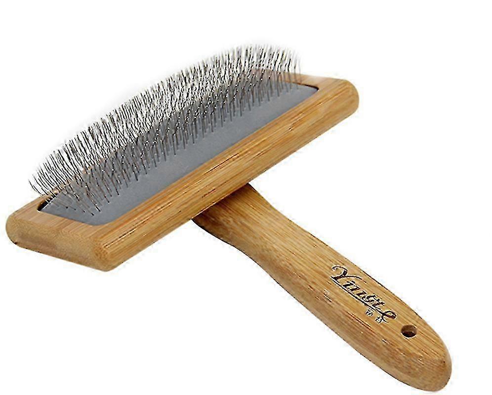 Pet Professional Shedding Grooming Tool Cat Long Needle Brush With Non-slip Handle Yue Chi