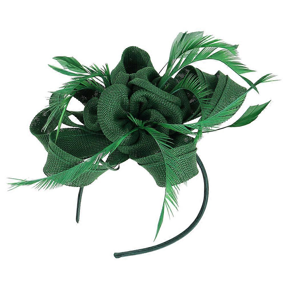 Retro Style Women's Fascinator Headband For Tea Party 23X18X8Cm Fabric And 2Pcs Party Accessory