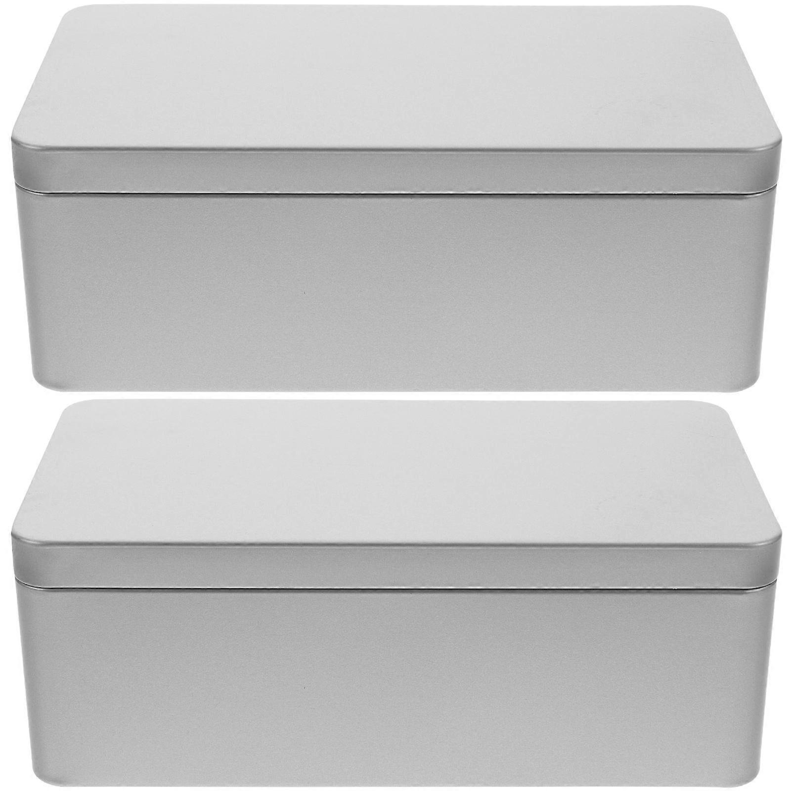 Small Tin Box 8 Pcs Empty Tinplate Candy Storage Box With Lid Ideal For Restaurant Use In Simple Design With Functionality