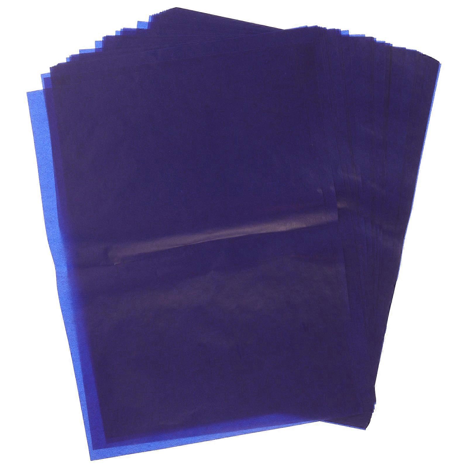 Graphite Carbon Papers For Tracing Art Projects 200 Sheets Dark Blue Rectangular Pattern Transfer