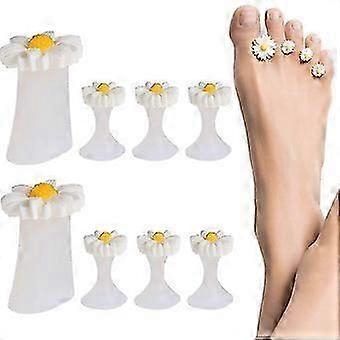 Toe Separators, Silicone Toe Separator, Finger Divider, Silicone Finger Toe Separators, Cute Daisy Flower Finger