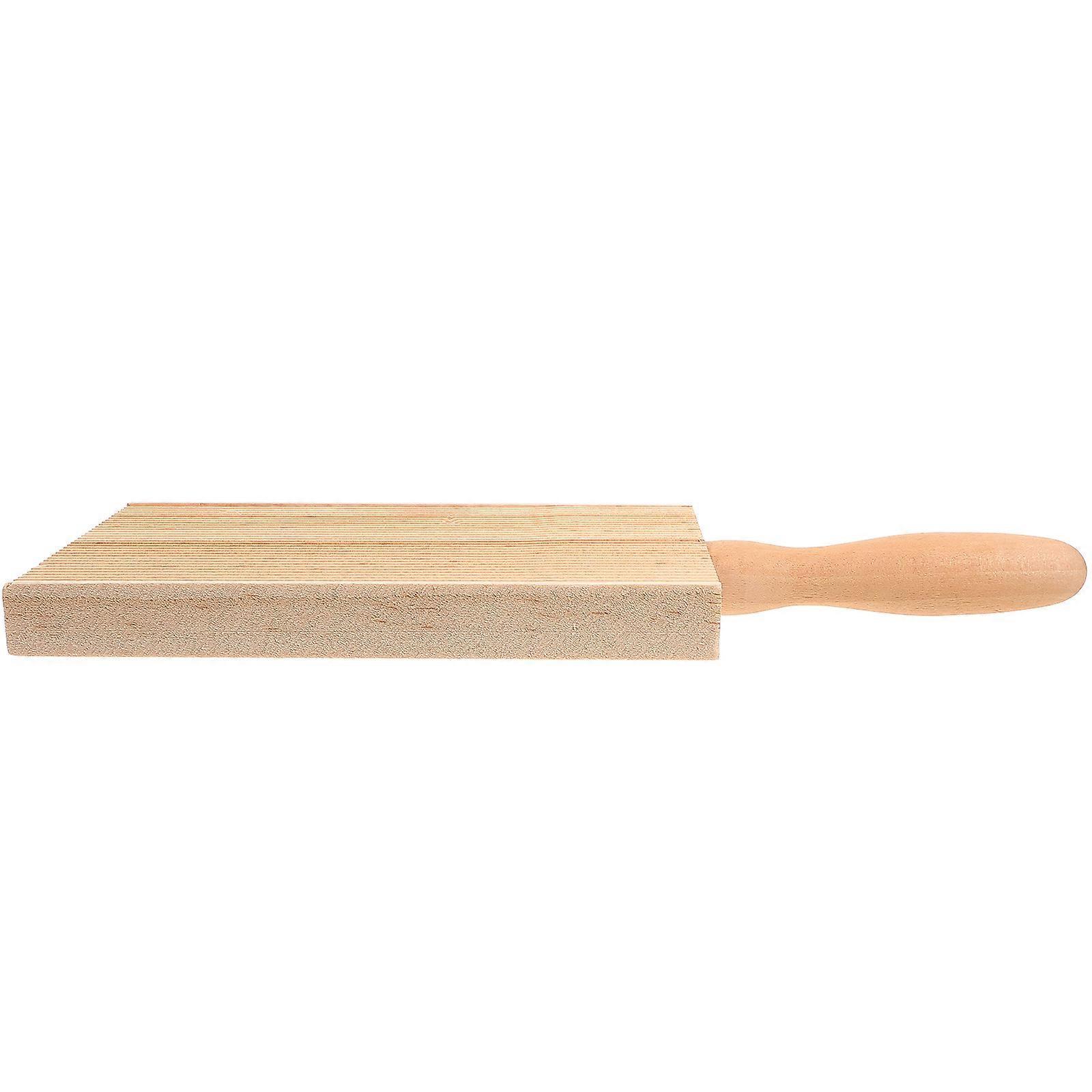 Board Wooden Pasta Making Tool for Kitchen Use 2Pcs Khaki