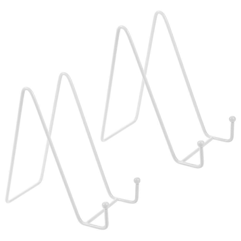 Metal Plate Holder Easel Stand 2Pcs for Photo Frame Display