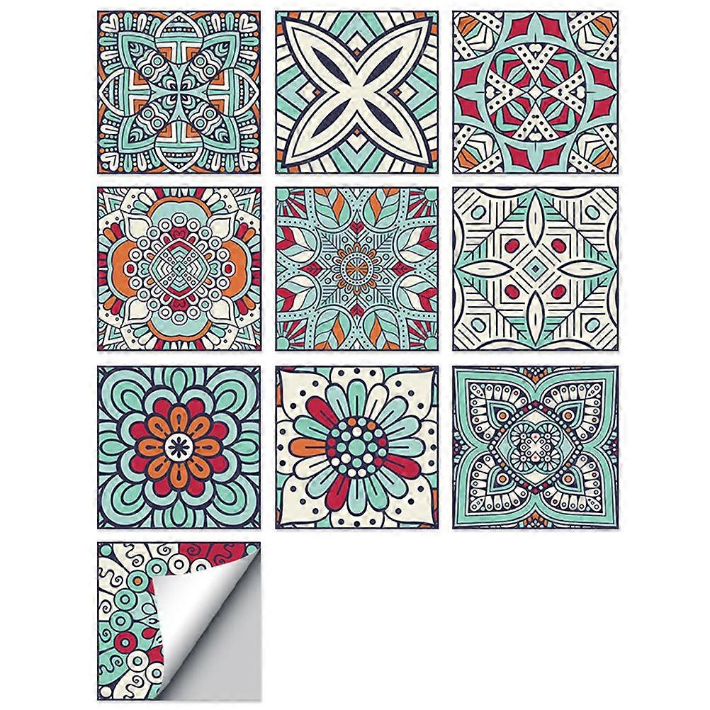 30Pcs Kitchen Tile Stickers for Decor PVC Material Assorted Color Decals