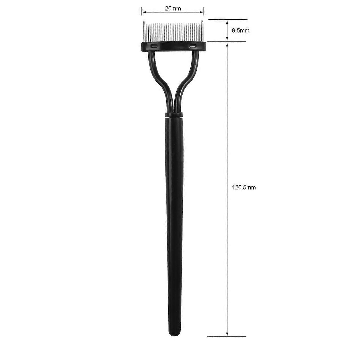 Eyelash Comb Eyelash Comb for Comfortable Lash Grooming Black