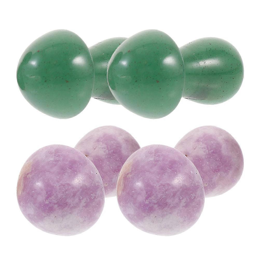 Decorative Stone Mushroom Models 16 Pcs Miniature Landscape Perfect For Balcony Patio With Assorted Color Options